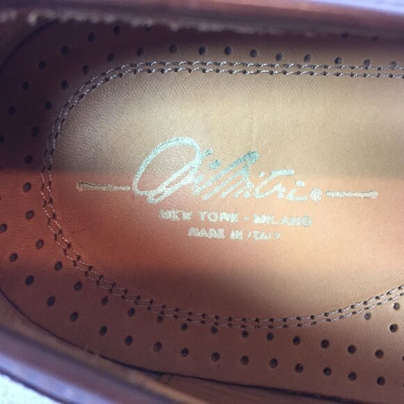 Handmade Italian Mens Brown Leather Loafers Tassel 15EEE DiMitri - Picture 4 of 14